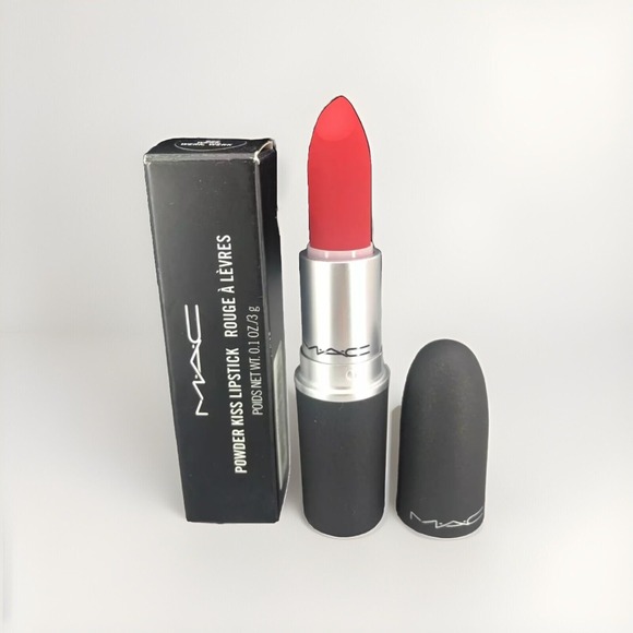 MAC Powder Kiss Lipstick - 922 Werk, Werk, Werk - Matte Red - Picture 1 of 3